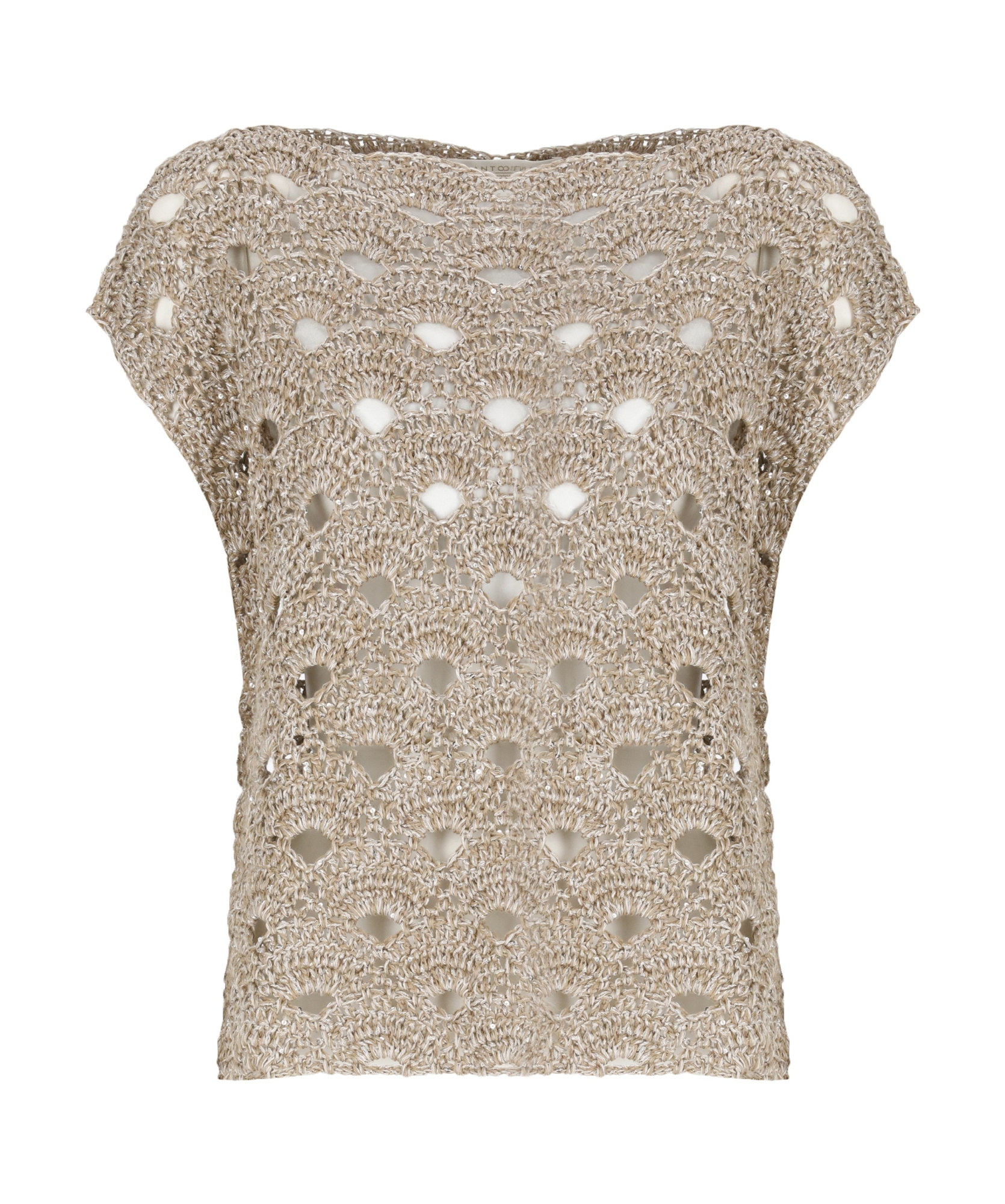 Antonelli Brown Orzowei Knit Top In Brown