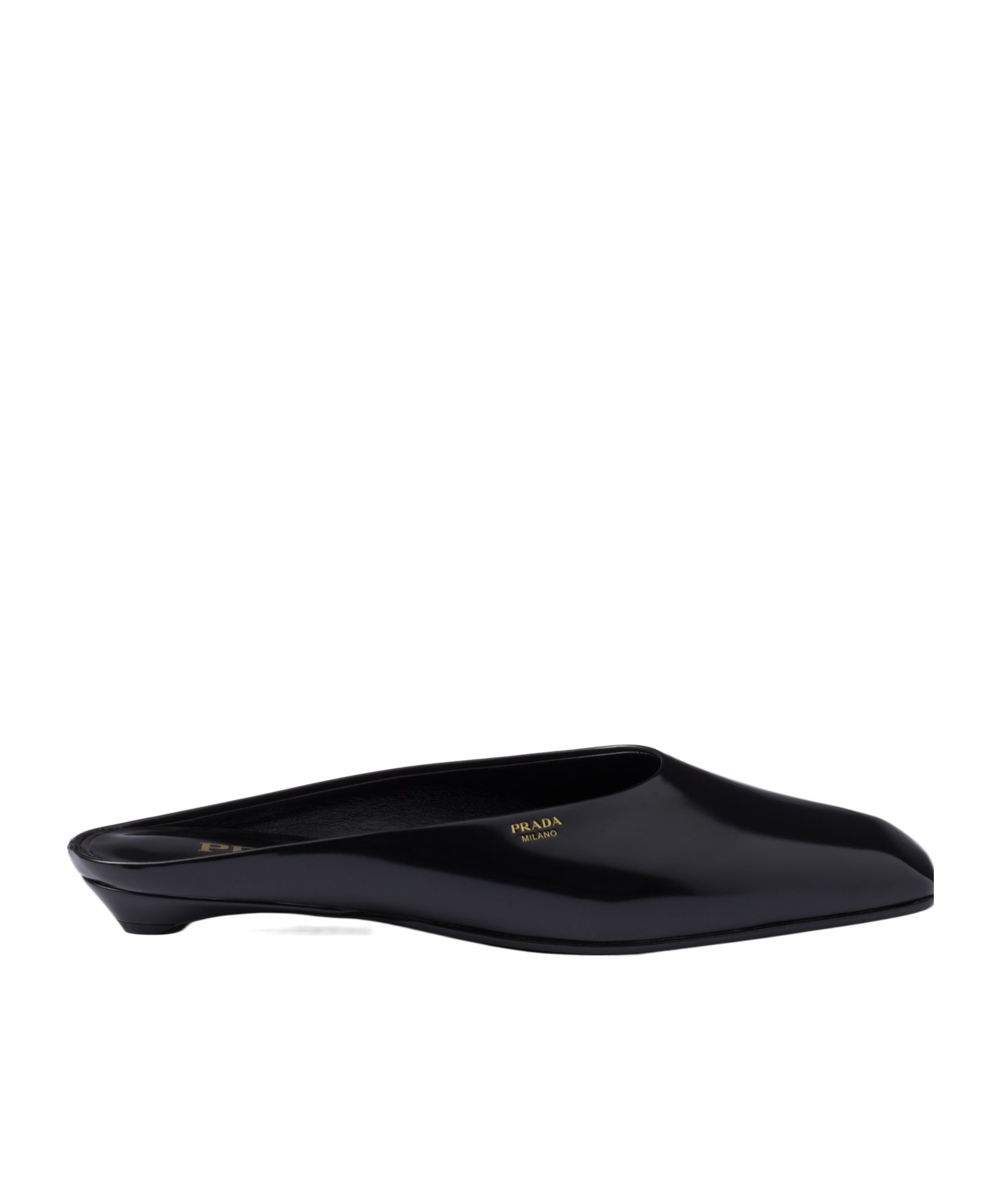 Prada Leather Sandals In Black