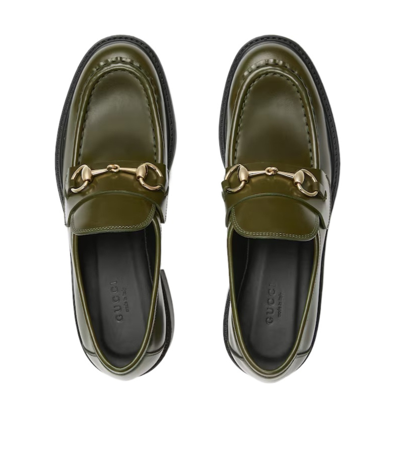 Gucci Women's Loafer With Horsebit In Green