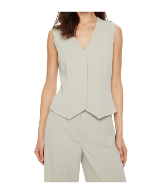 Shop Calvin Klein V-neck Vest In Grey
