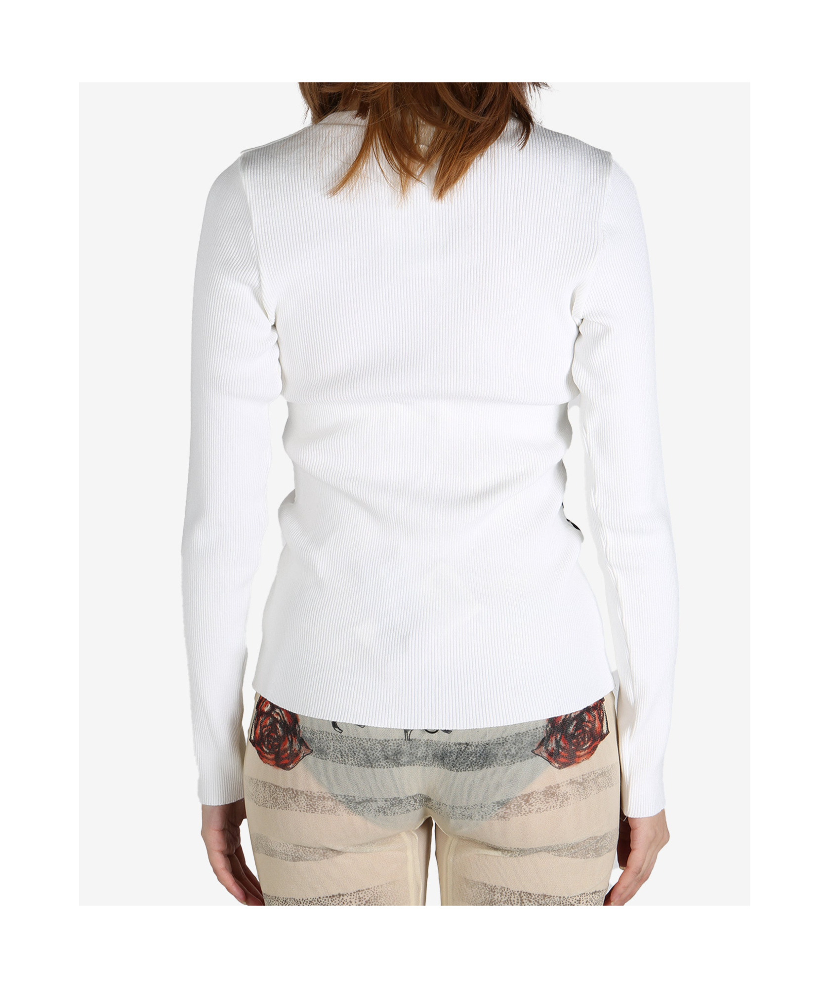 Shop Jean Paul Gaultier Long-sleeved T-shirt In White