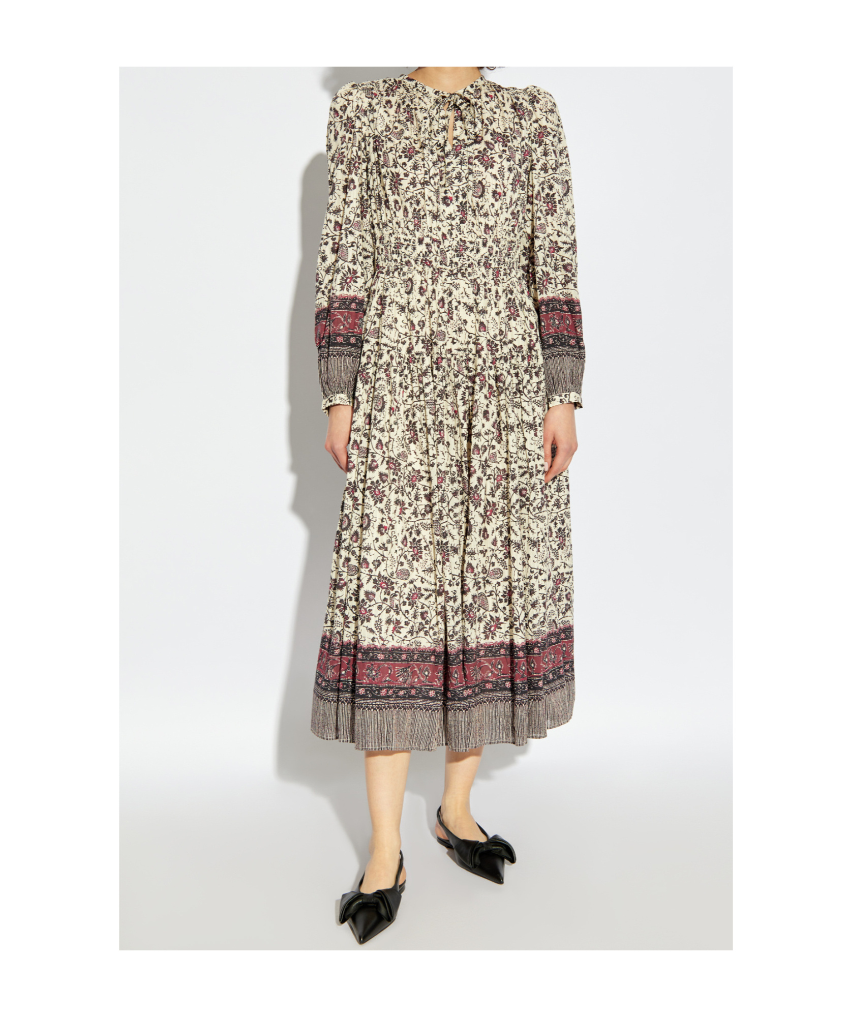 Ulla Johnson Mona Midi Dress In Nude