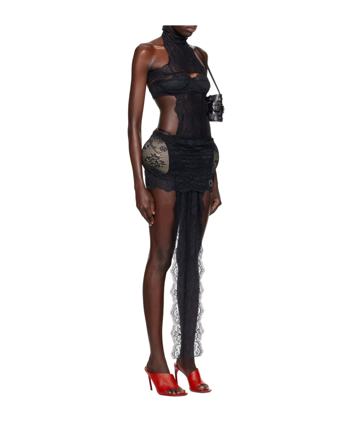 Jean Paul Gaultier And Shayne Oliver Collaborate On A Backless Dress In Black