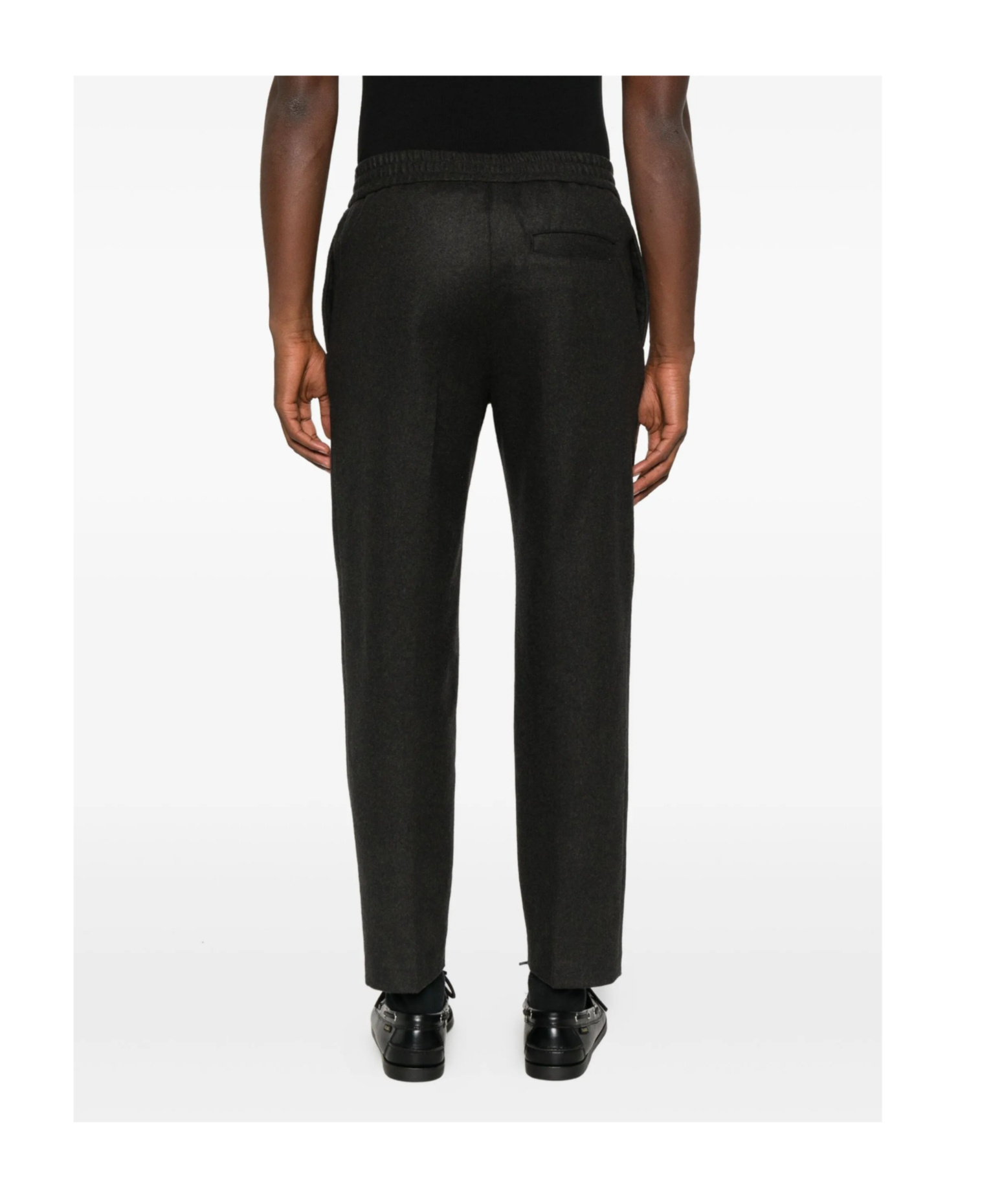 Apc Wool Straight-leg Trousers In Black