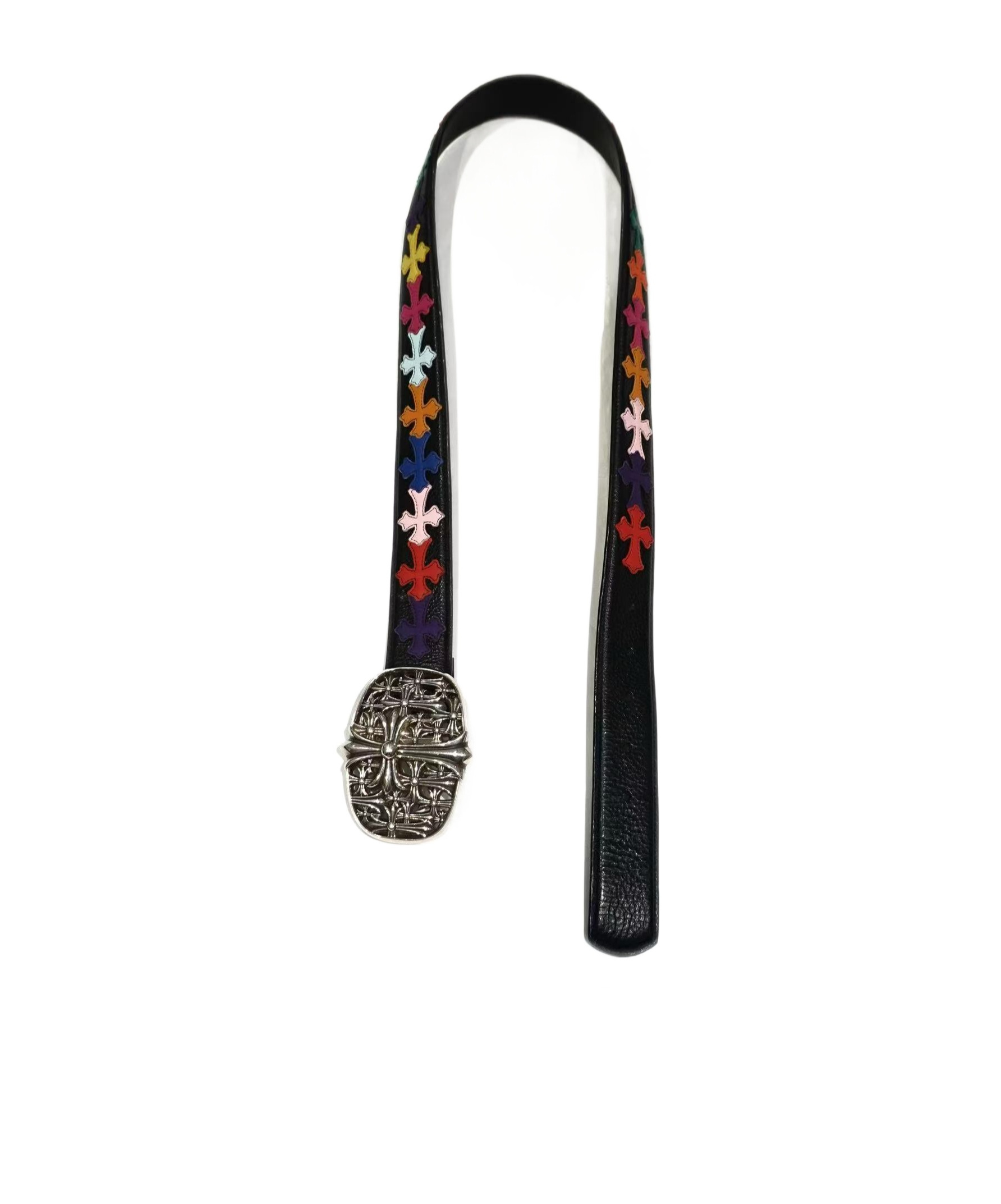 Chrome Hearts Colorful Cross Belt (buckle Not Included) In Black