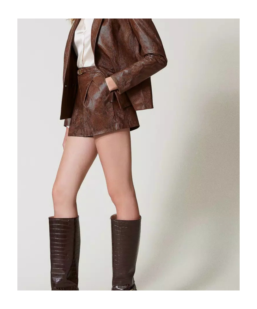 Twinset Lizard-skin Shorts
