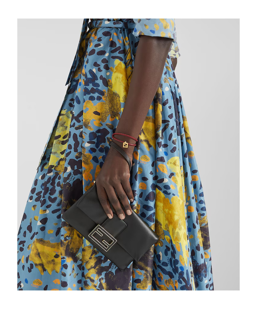 Fendi Forever Leather Bracelet In Red