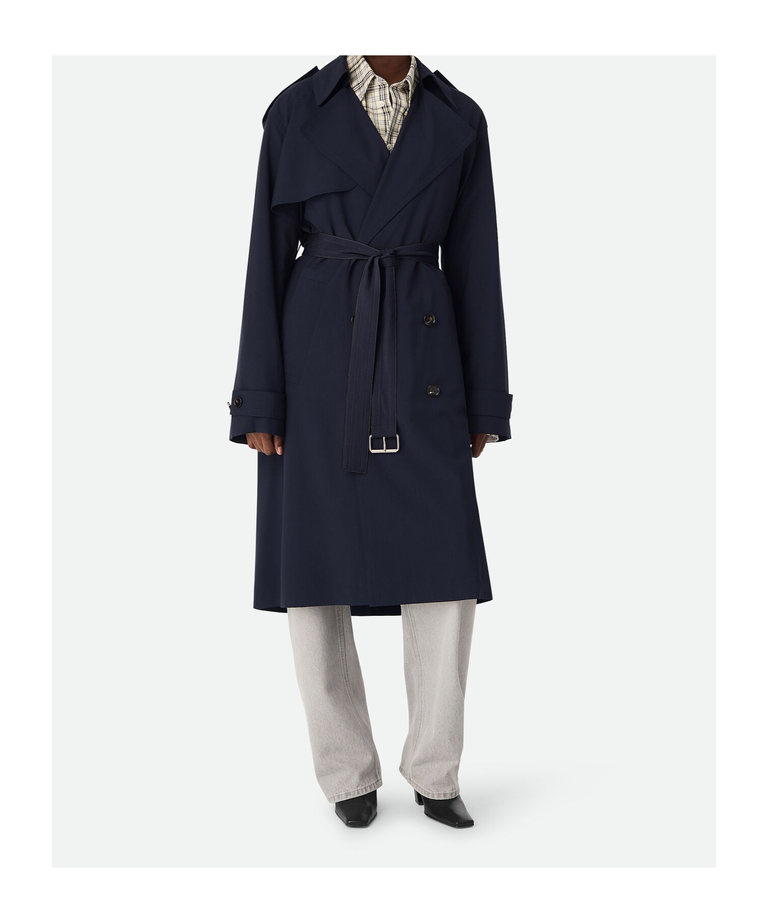 Bottega Veneta Fine Wool Windbreaker In Black