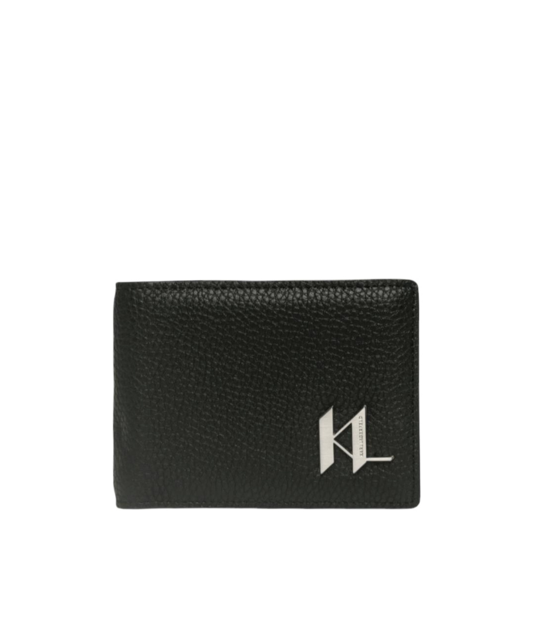 Karl Lagerfeld Double-fold Wallet In Black