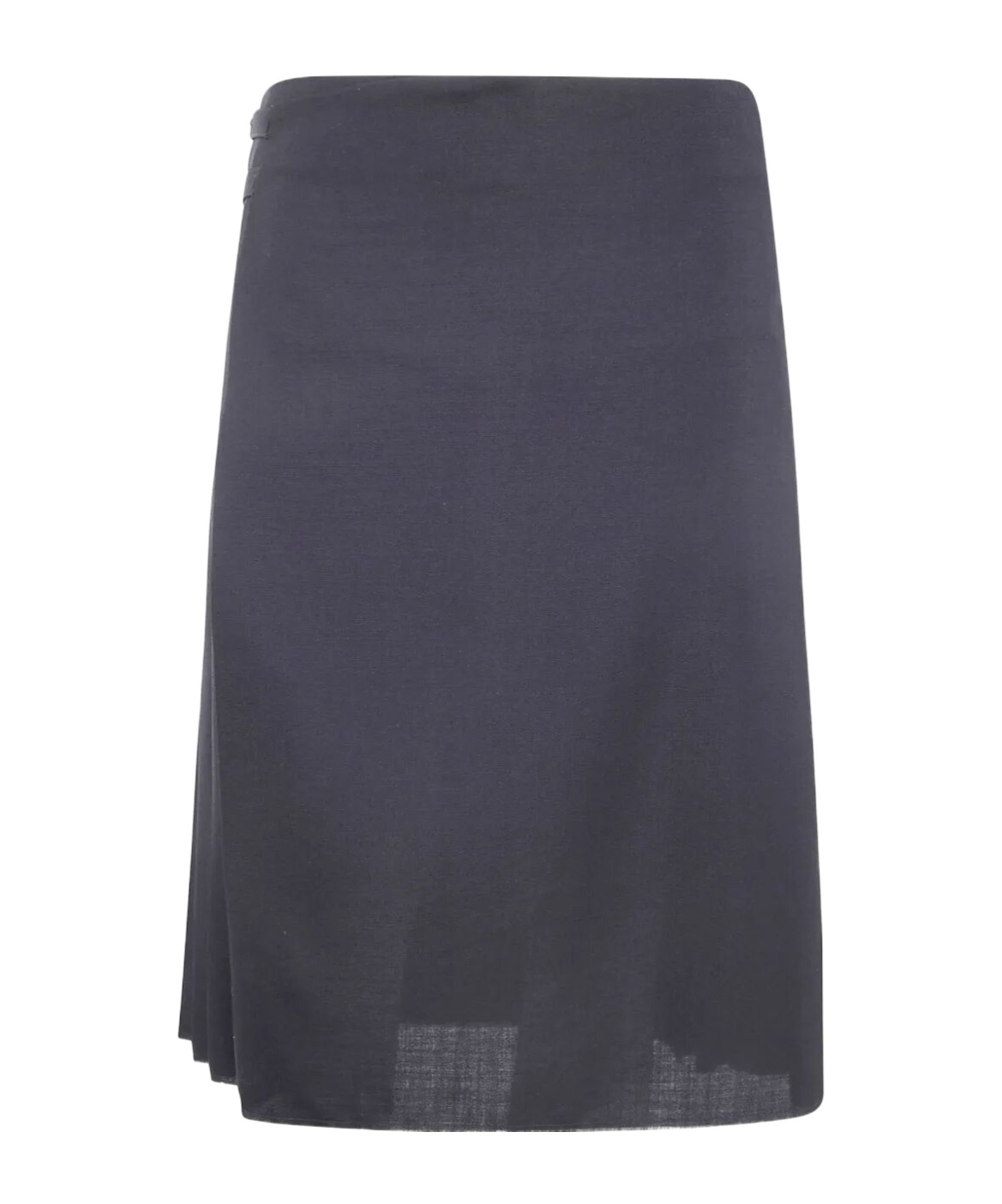 Sapio Pleated Pocket Midi Skirt In Blue
