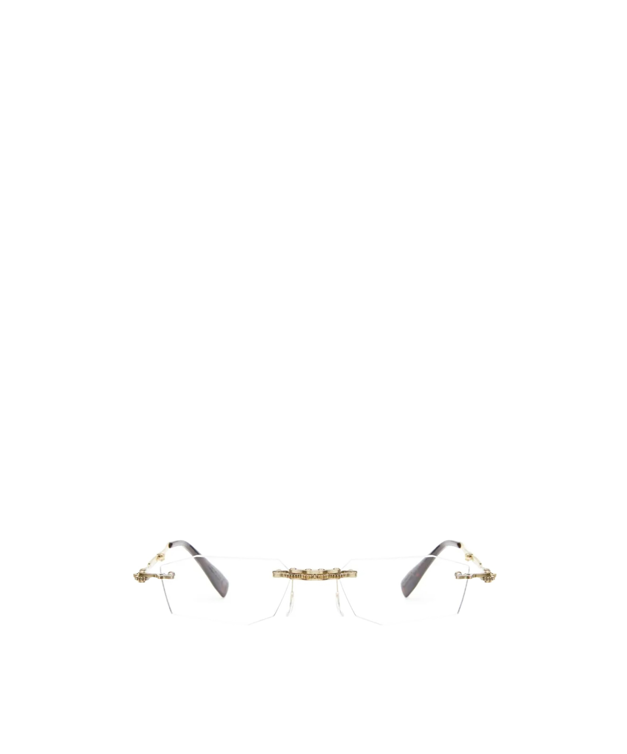 Shop Kuboraum H40 Rimless Glasses In White