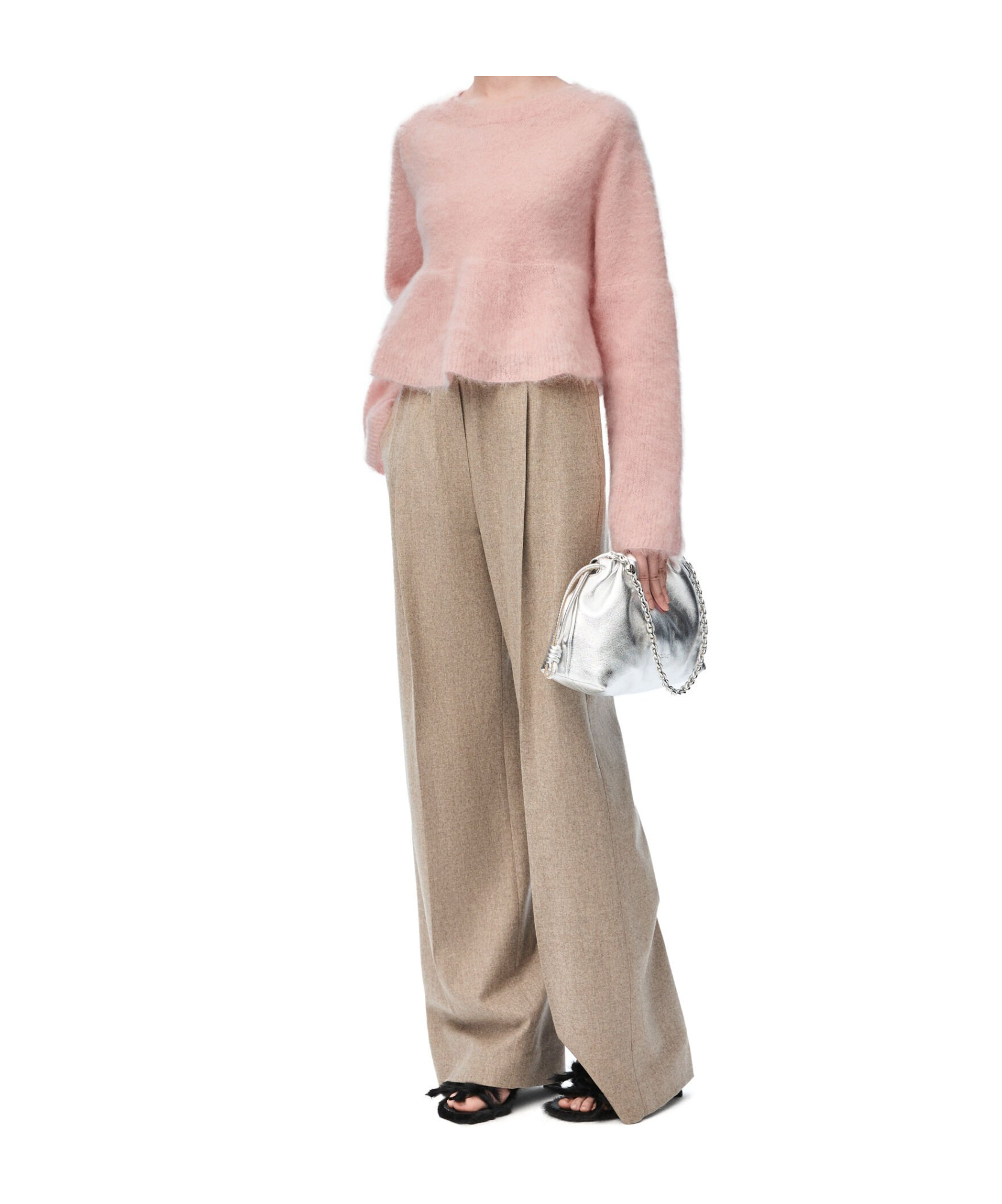 Loewe Wool Sweater In Pink