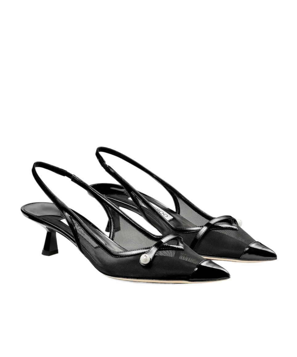 Jimmy Choo Amita Pointed Toe Pumps In Black