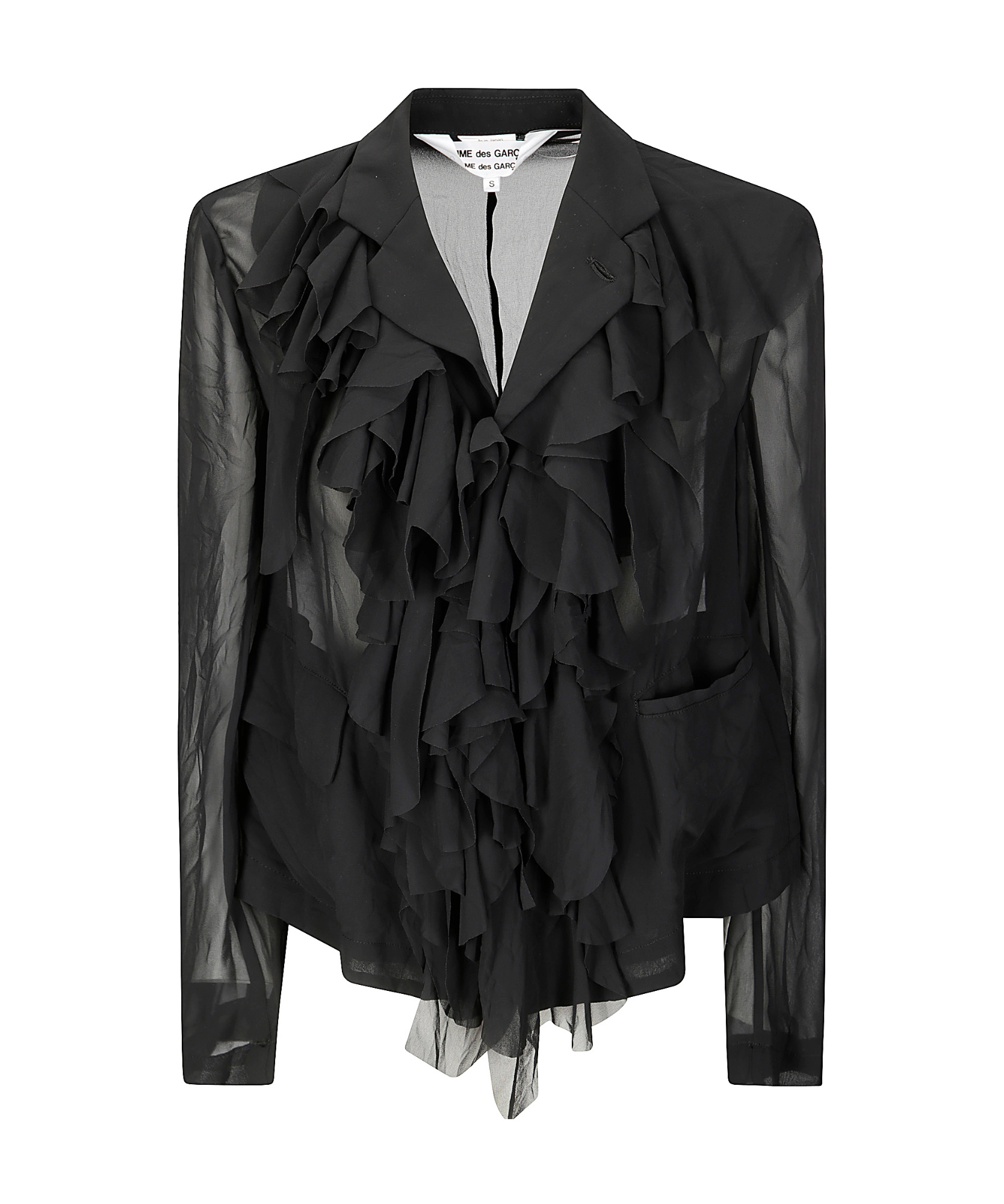 COMME DES GARÇONS RUFFLED BLAZER