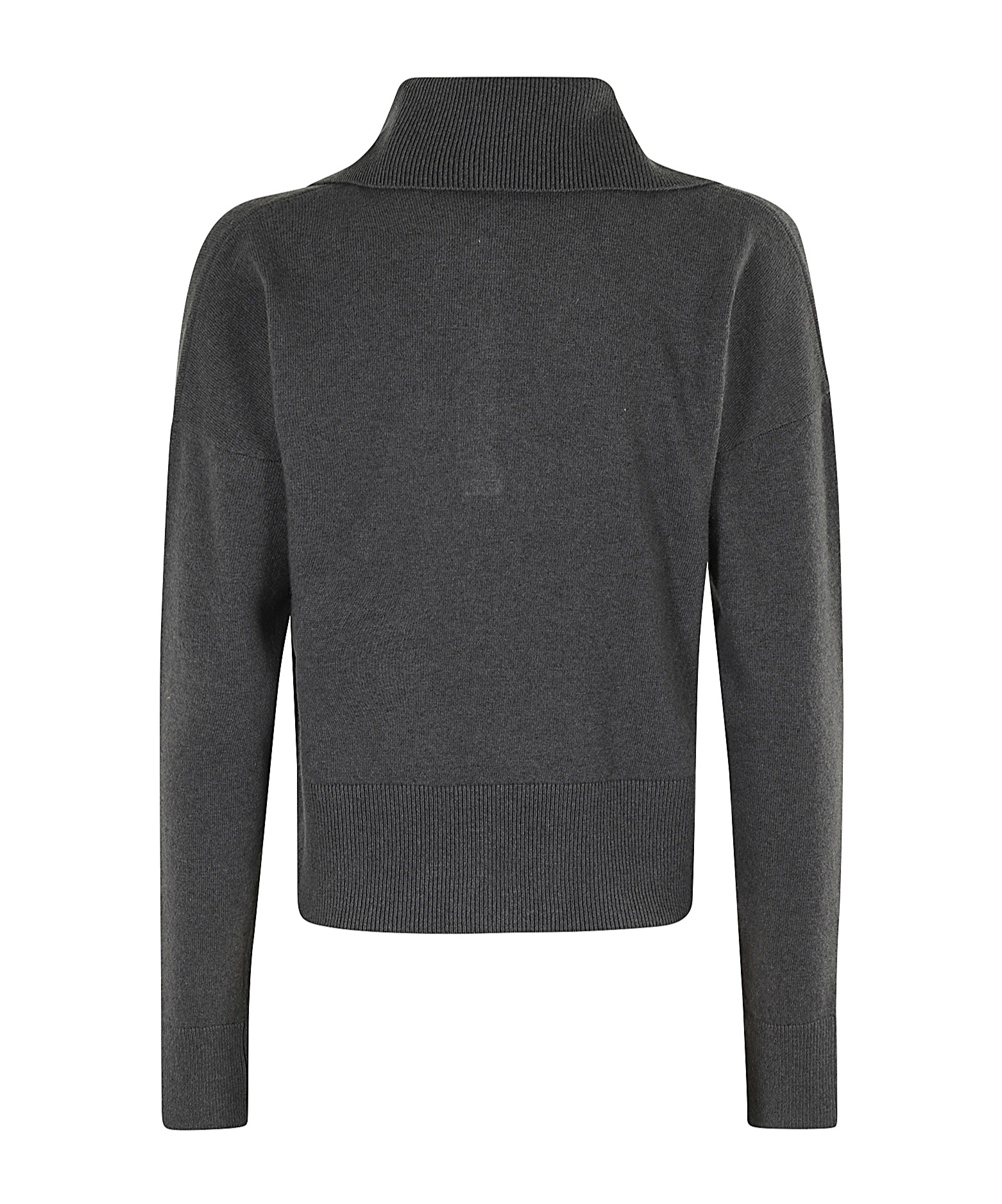 Shop Federica Tosi Knitted Polo Sweater In Black