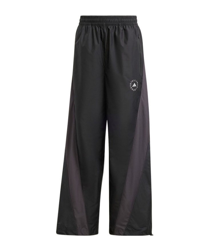 Shop Adidas By Stella Mccartney Wide-leg Track Pants In Black