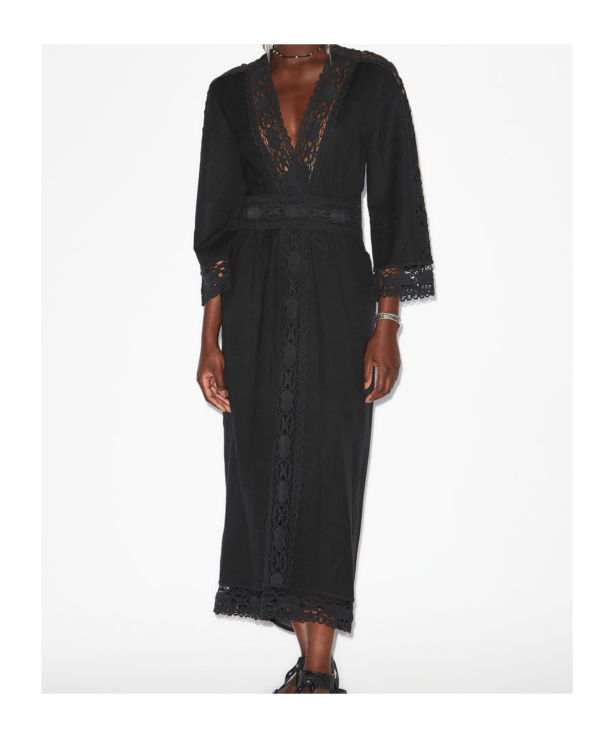 Isabel Marant Étoile Veona Long Dress In Black
