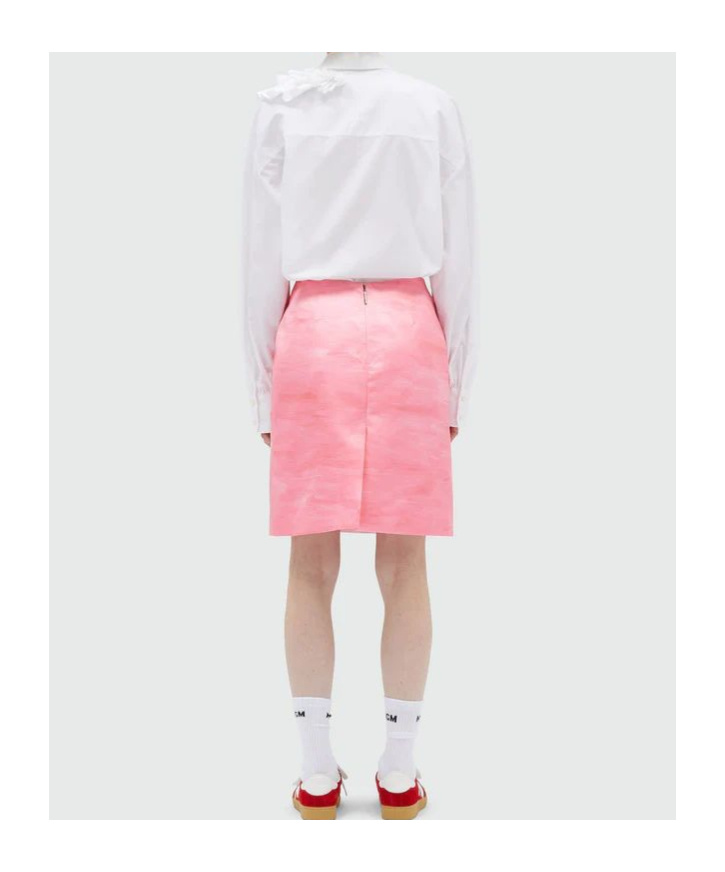 Msgm Patterned Skirt In Pink