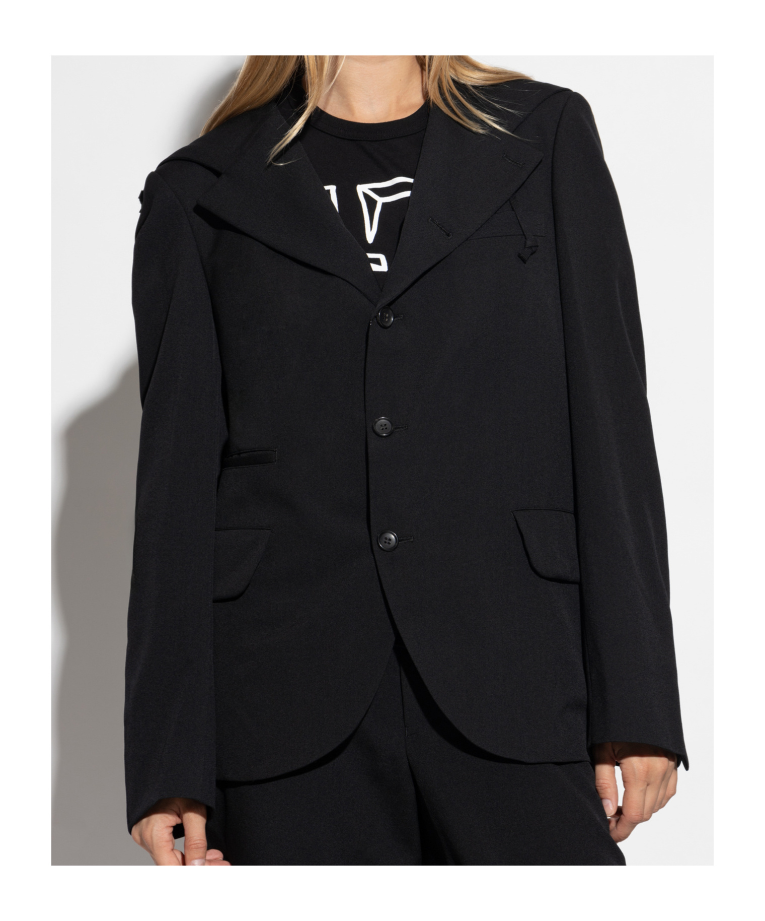 Comme Des Garçons Hooded Jacket In Black
