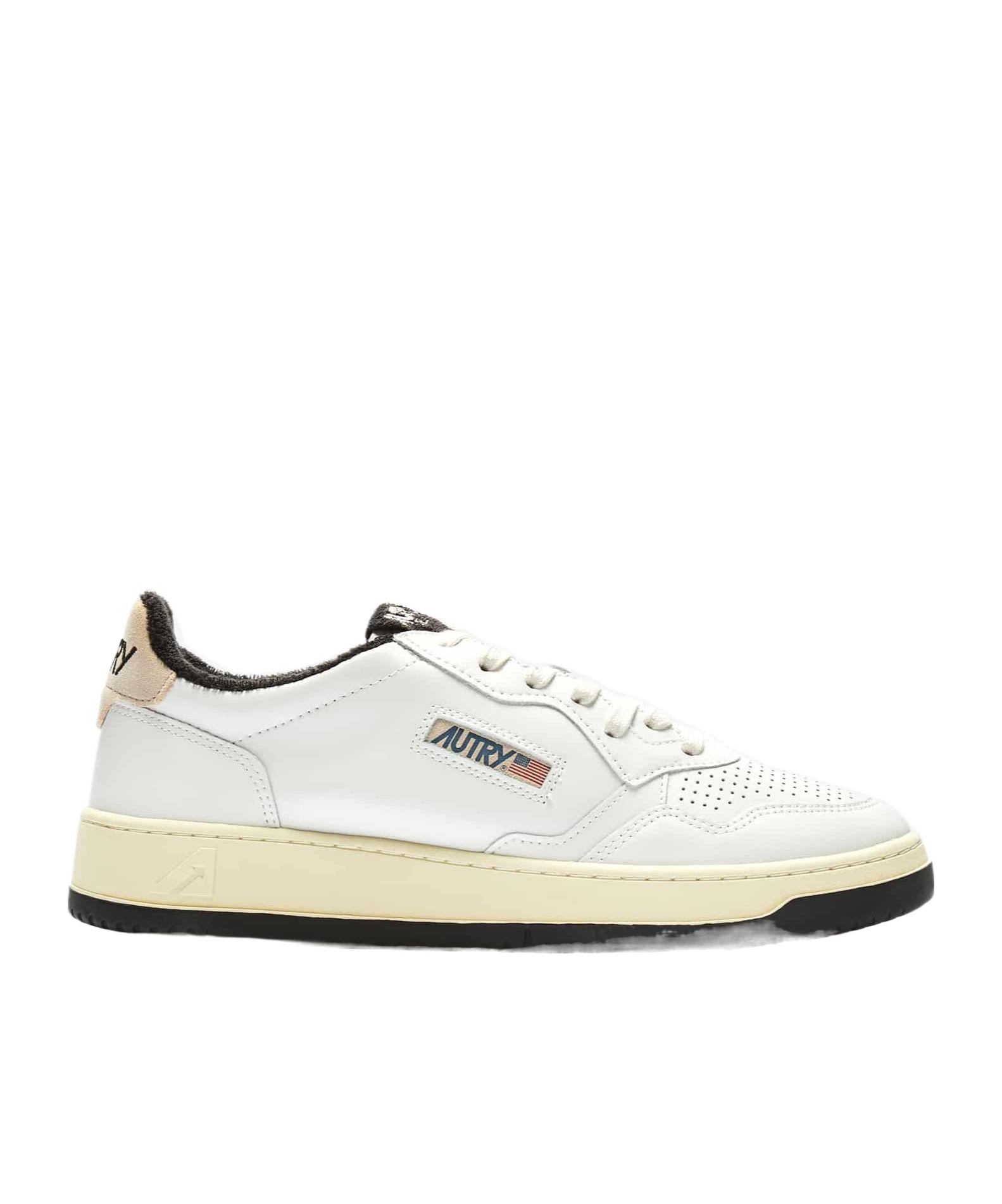 Autry Medalist Lace-up Sneakers In White