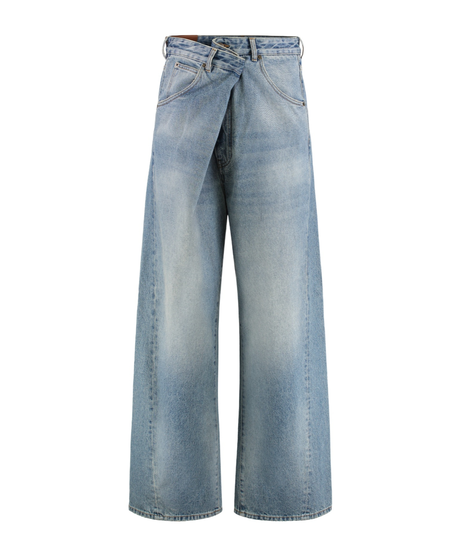 Darkpark Ined Oversized Jeans In Blue