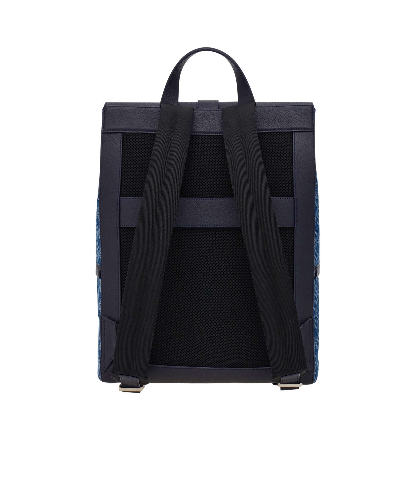 Ferragamo Monogram Backpack With Gancini Buckle In Blue