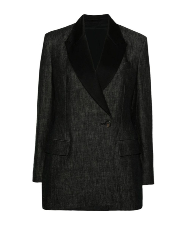 Brunello Cucinelli Long Sleeve Jacket In Black