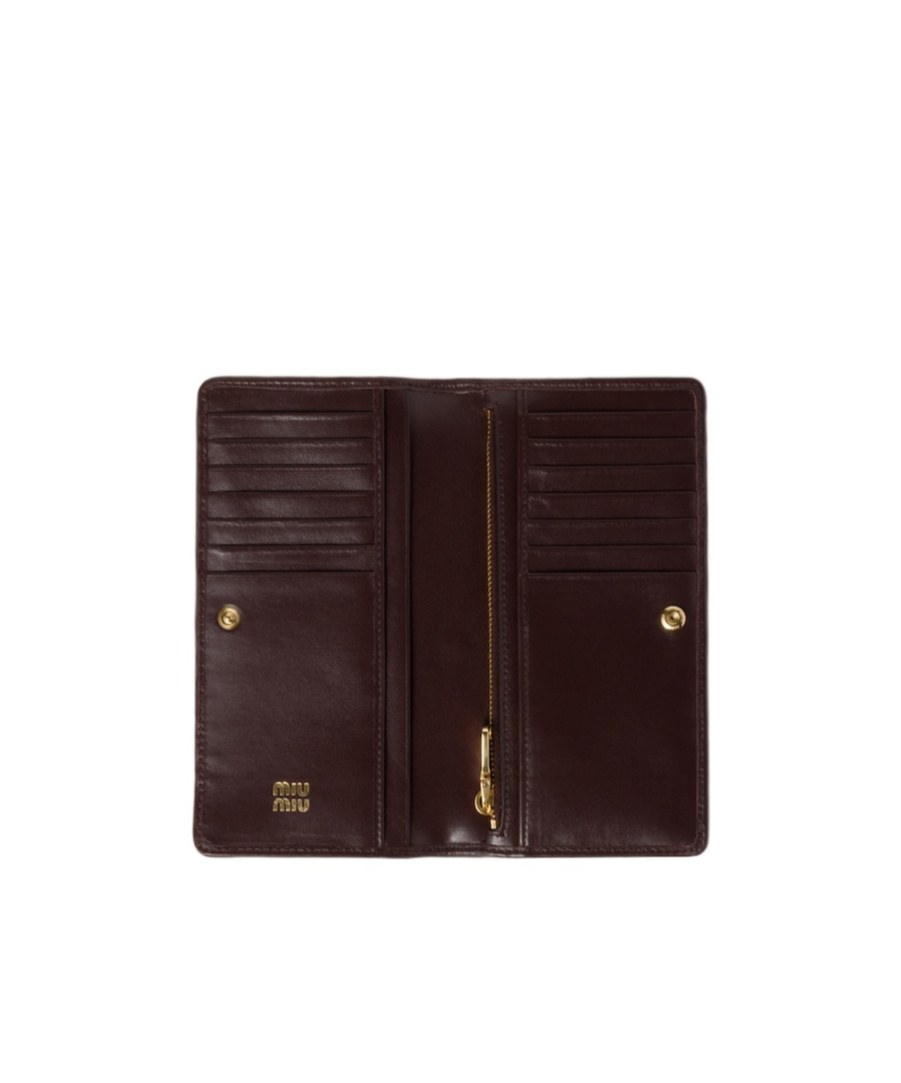 Miu Miu Quilted Flap Wallet In Black