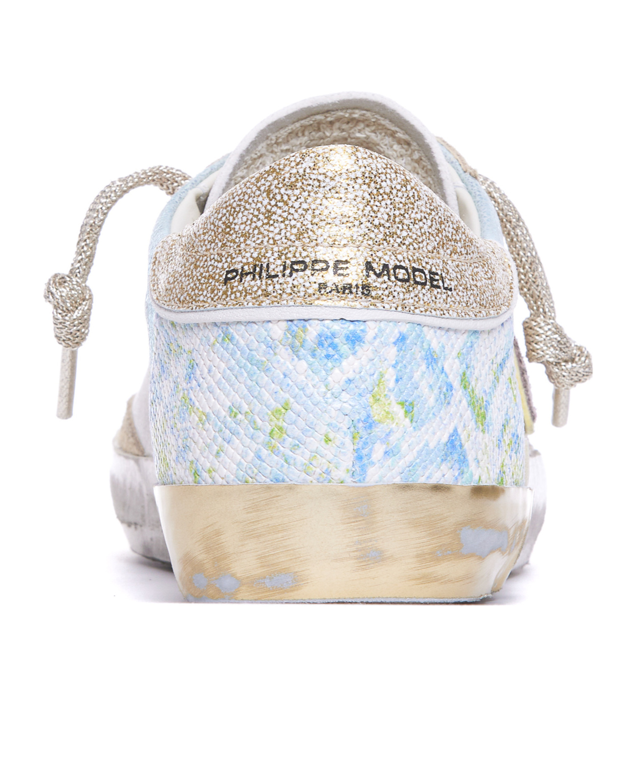 Philippe Model Lace-up Low-cut Casual Shoes In White