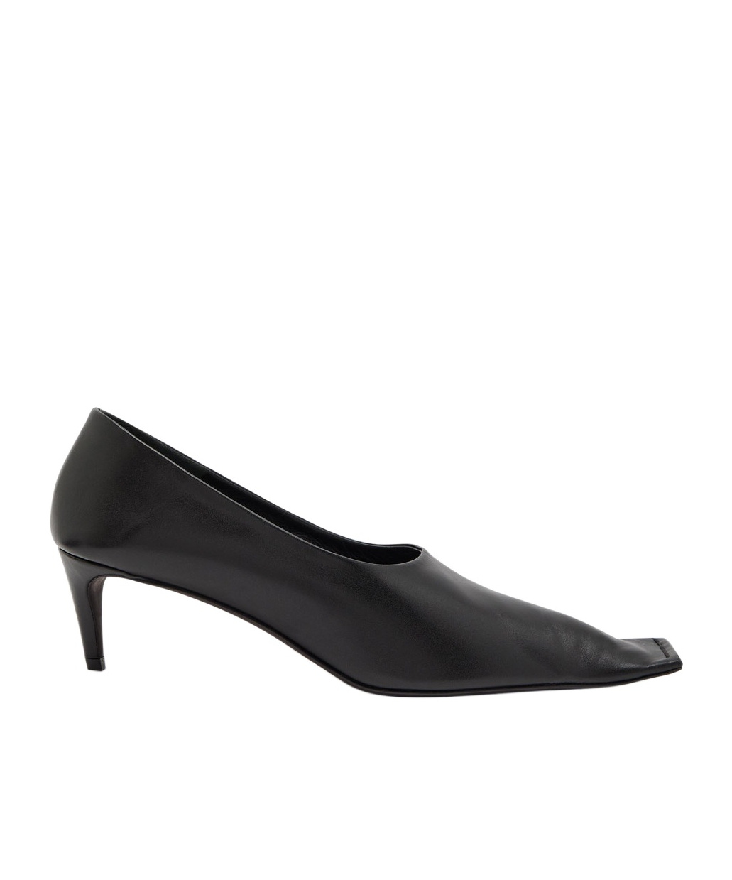 Khaite Solid Leather Pumps In Black