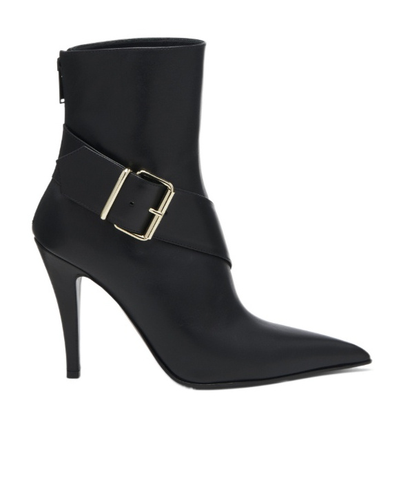 Alexander Mcqueen Mcqueen Heron Pointed Toe Bootie In Black
