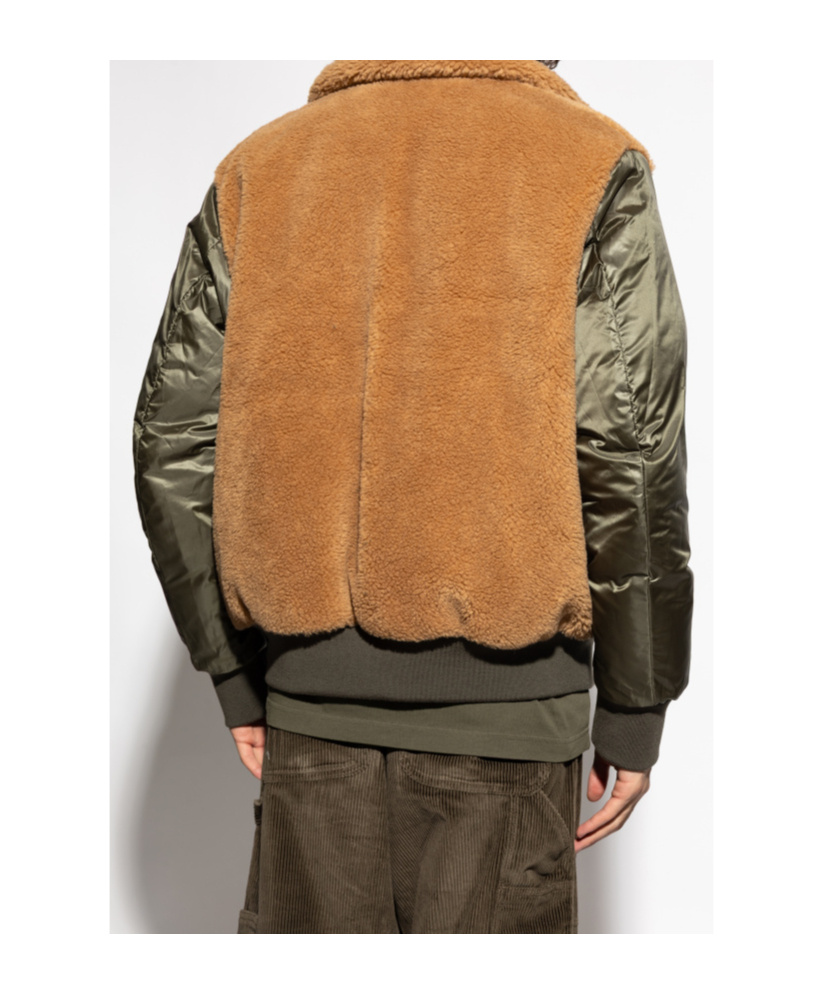 Moncler Maulevrier Double-faced Down Jacket In Green