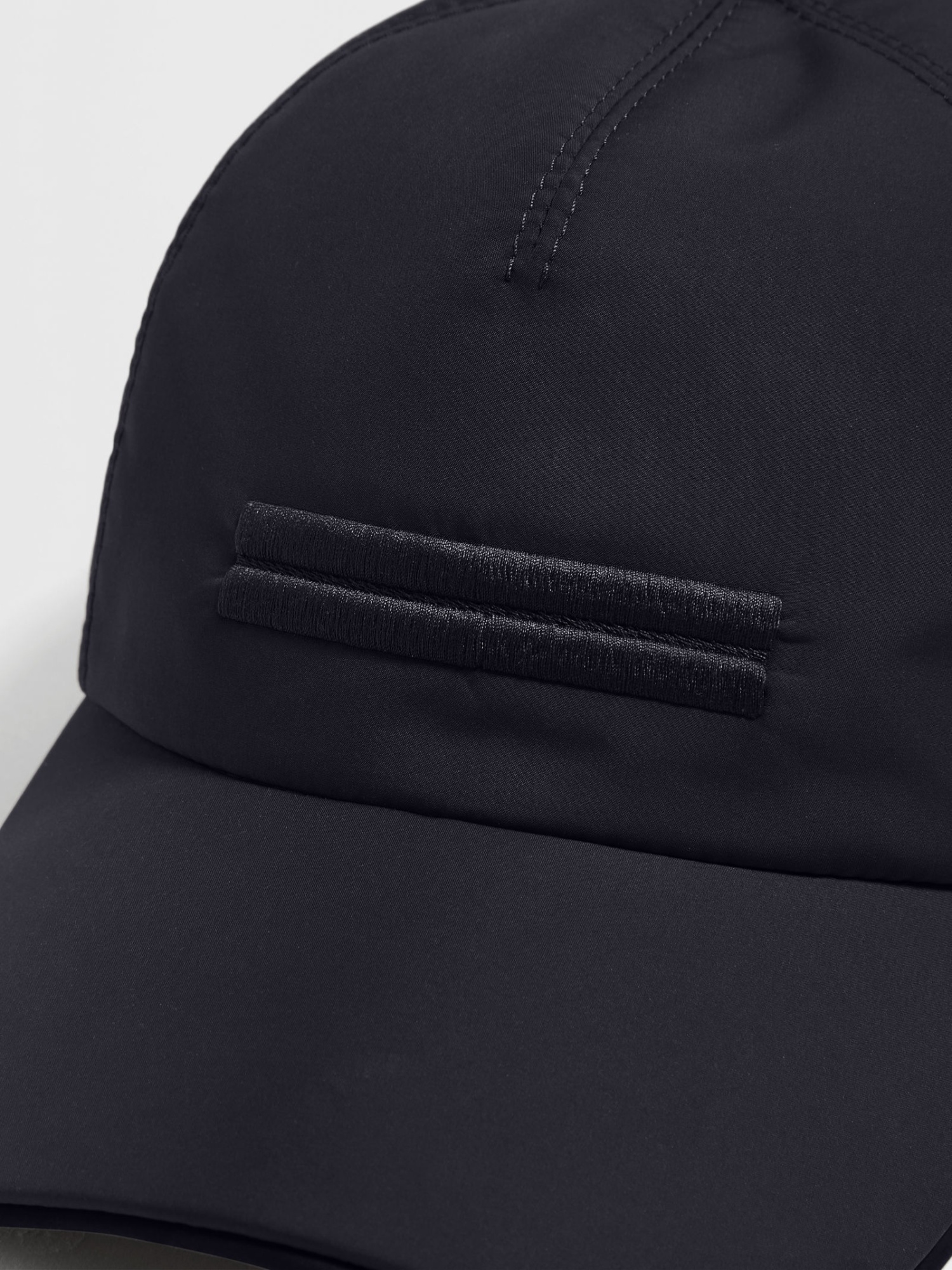 Zegna Logo Embroidered Baseball Cap In Black