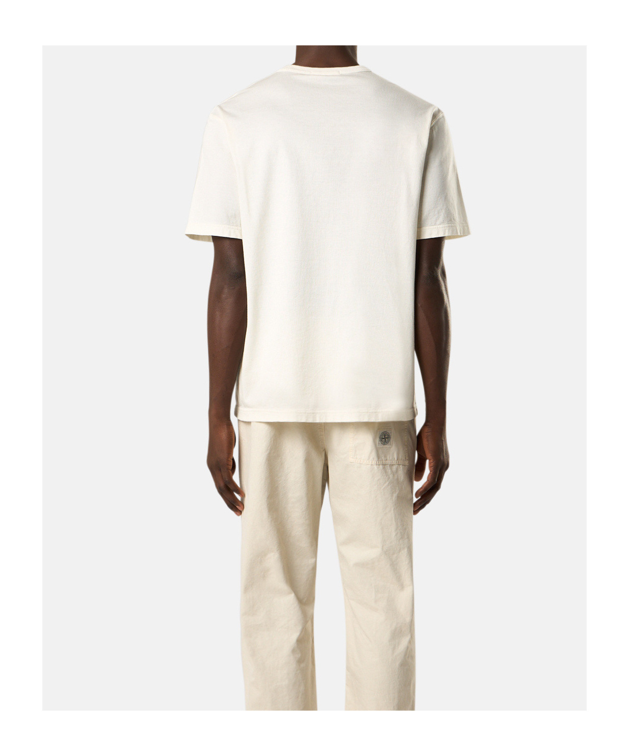 Stone Island Short-sleeved T-shirt In Ivory