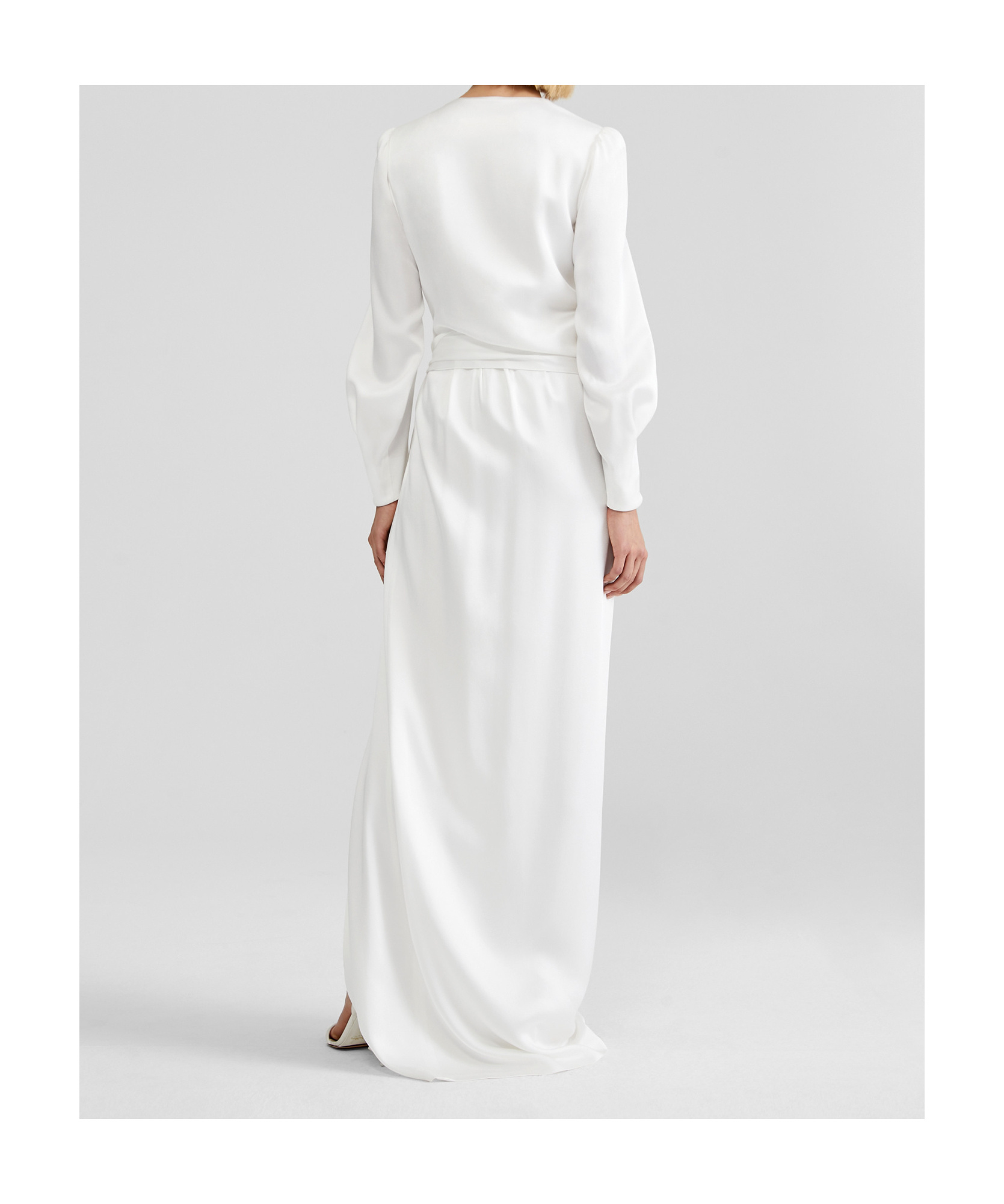 Max Mara V-neck Dress In Gray