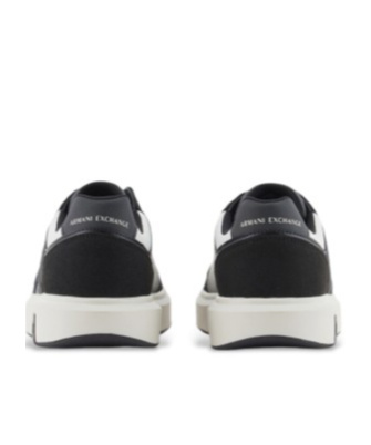 Armani Exchange Two-tone Sneakers In Black