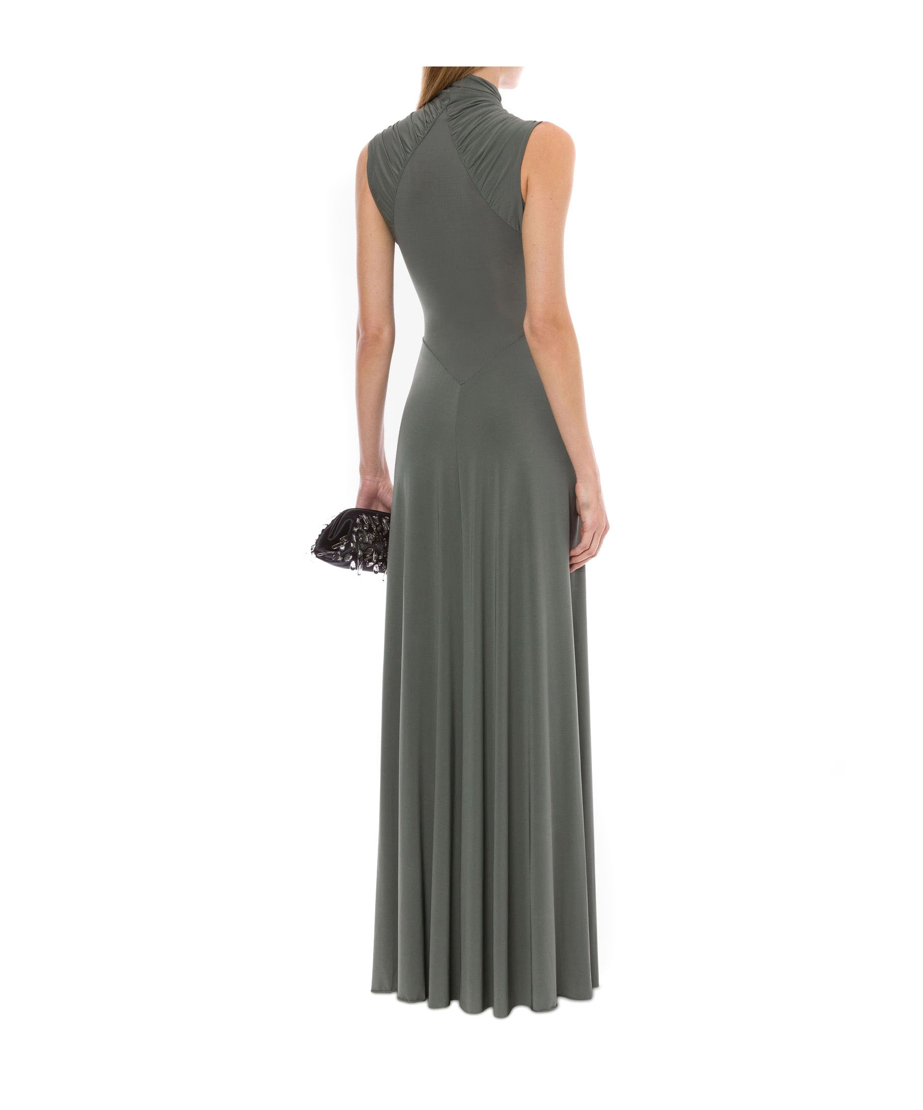 Alberta Ferretti Dress In Viscose Jersey In Black