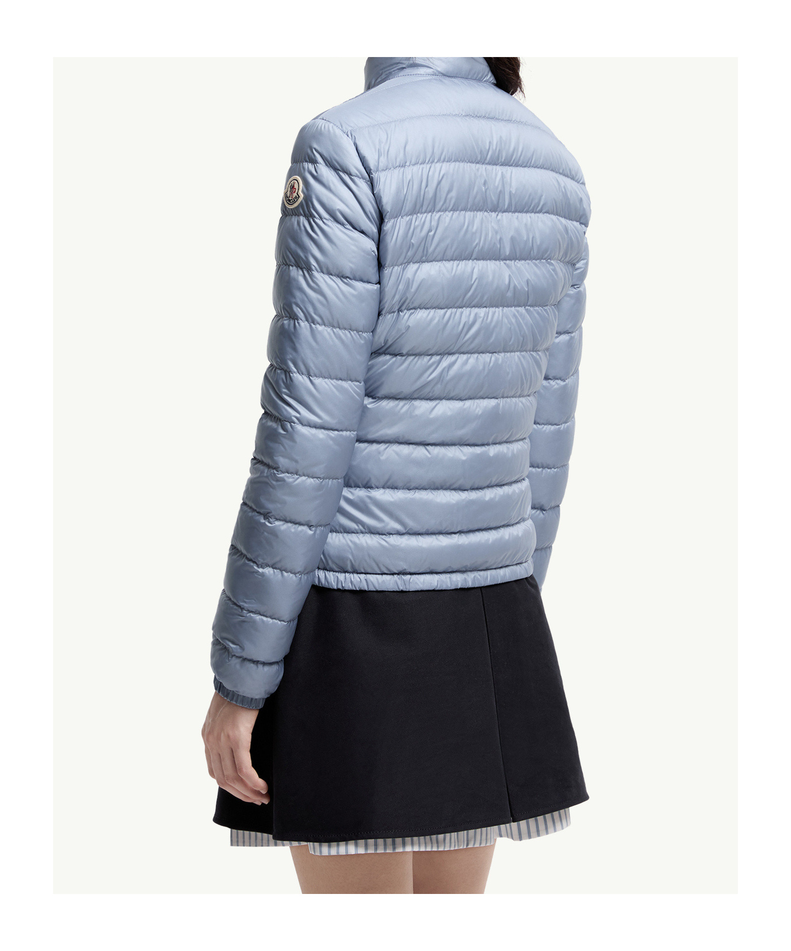 Moncler Lans Packable Short Down Jacket In Blue