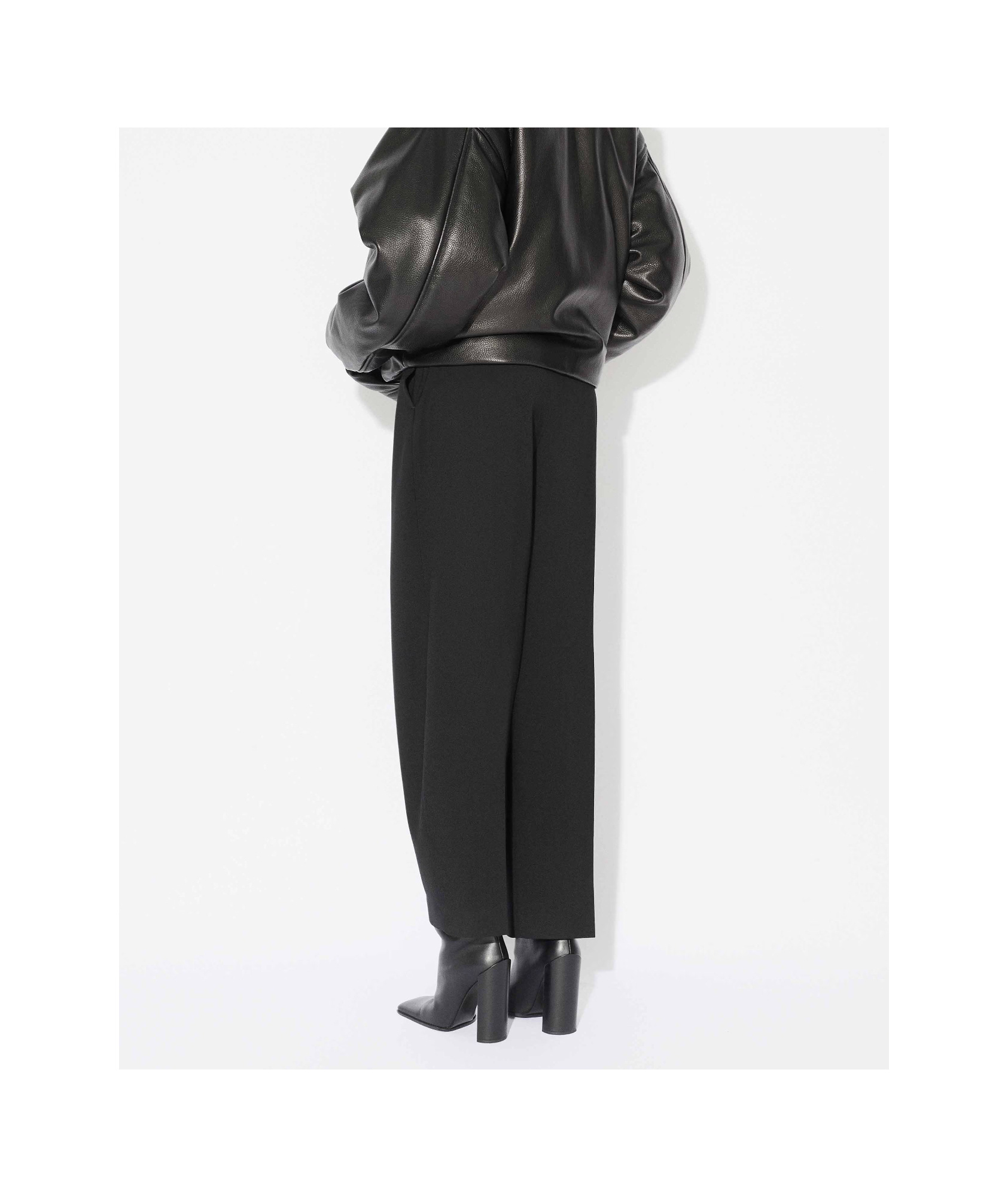 Alaïa Wool Gabardine Tailored Pants In Black