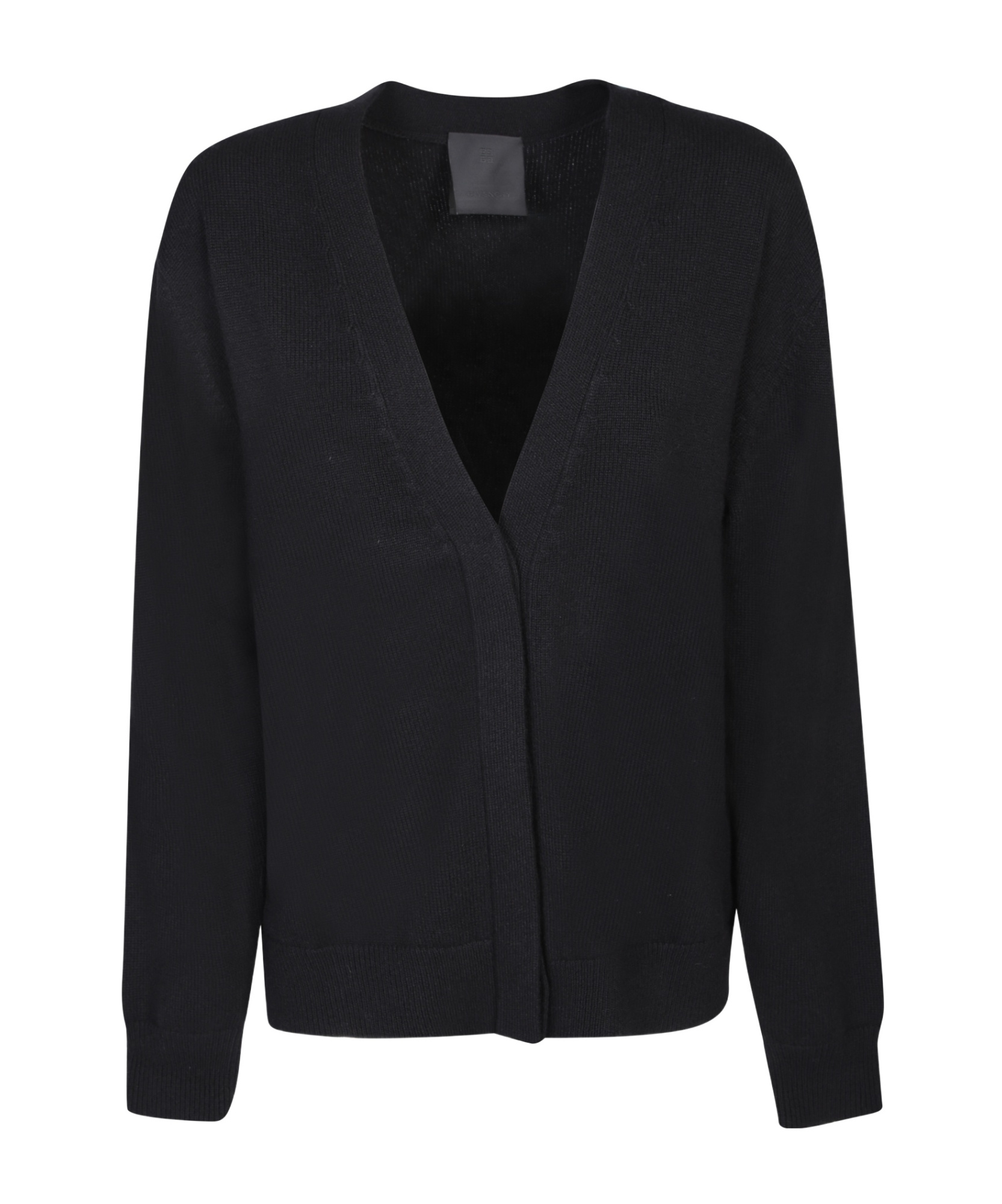 Givenchy 4g Intarsia Cashmere V-neck Cardigan In Black
