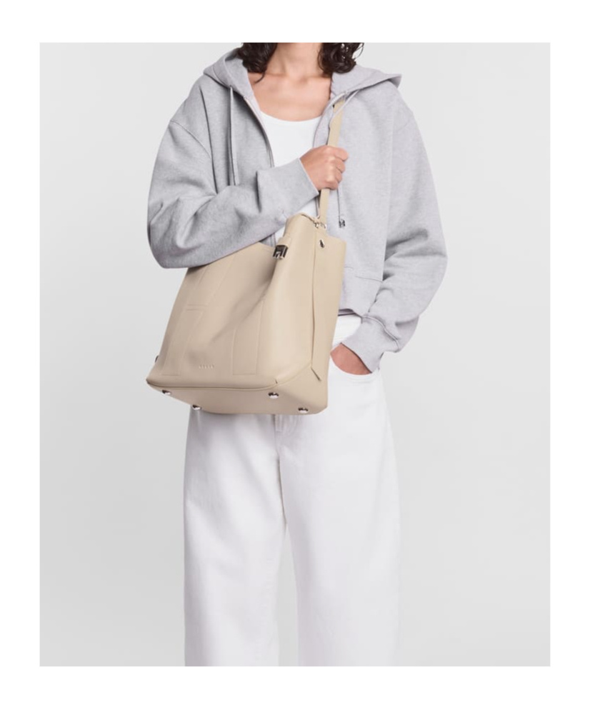 Hogan Borse A Tracolla In Pelle Di Vitello Bianca In Nude