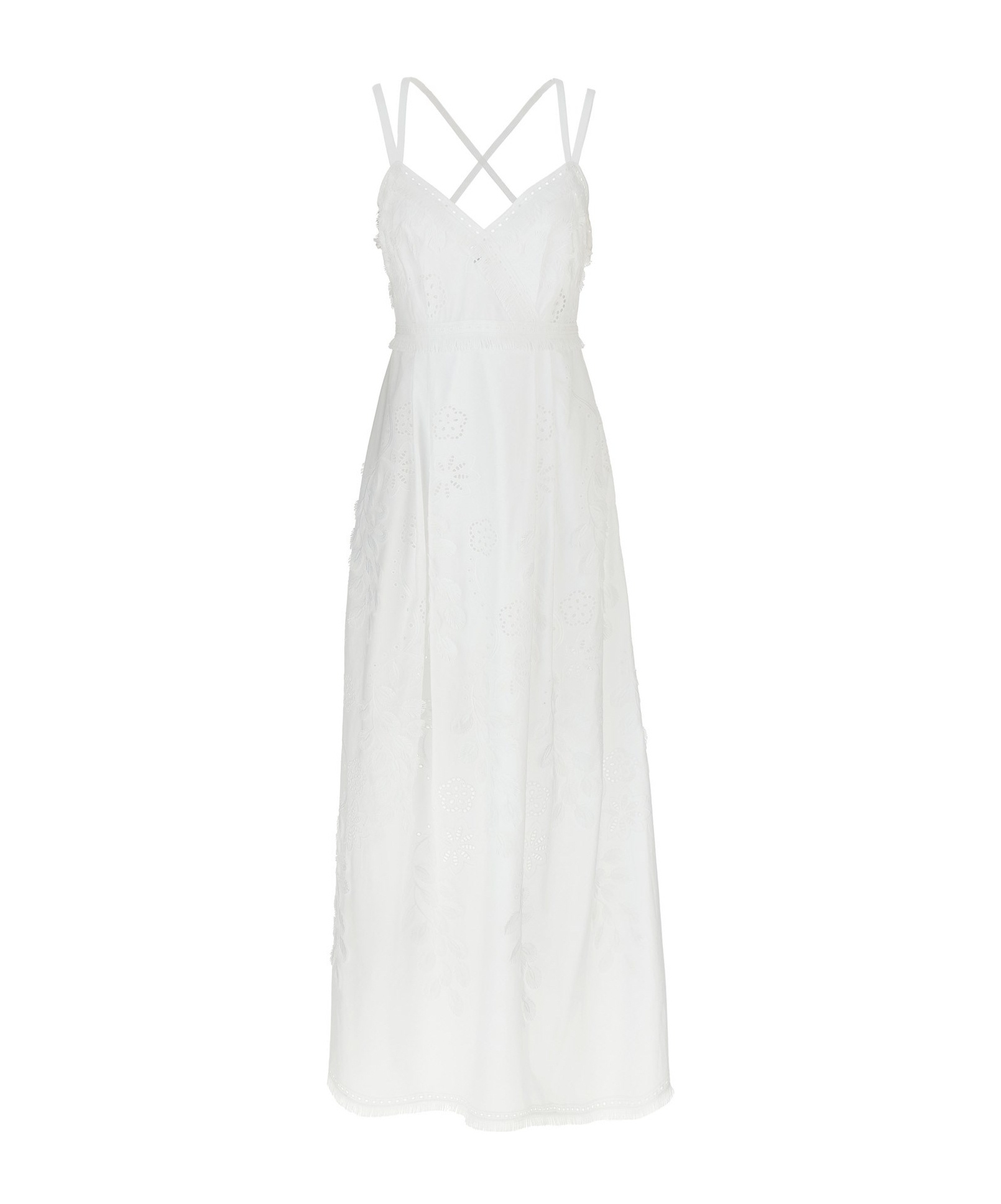 Alberta Ferretti Sleeveless Dress In White
