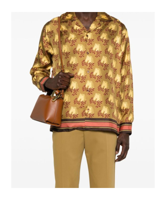 Drôle De Monsieur La Chemise ml Polo Shirt In Brown