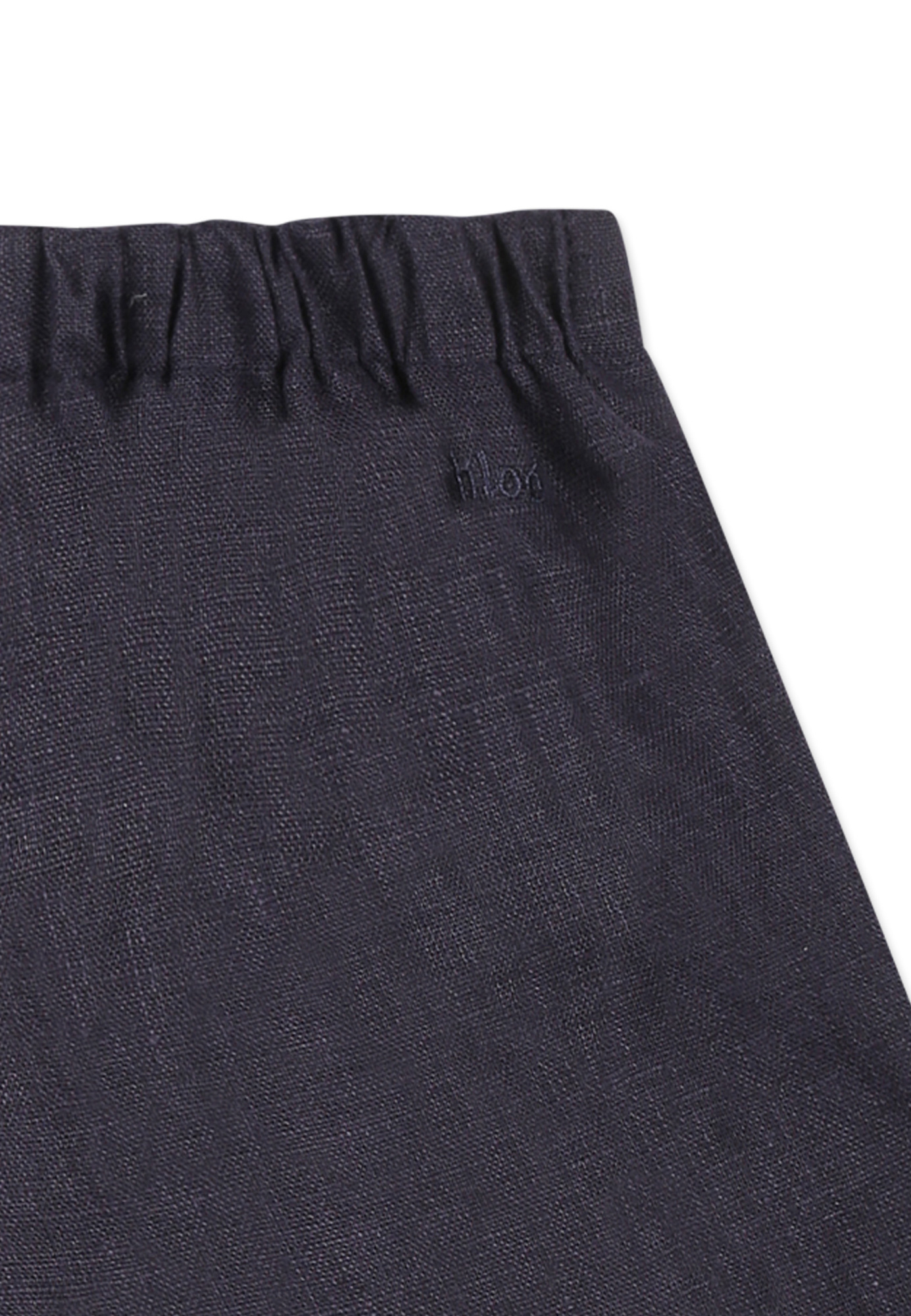 Chloé Scallop-edge Linen Shorts In Black