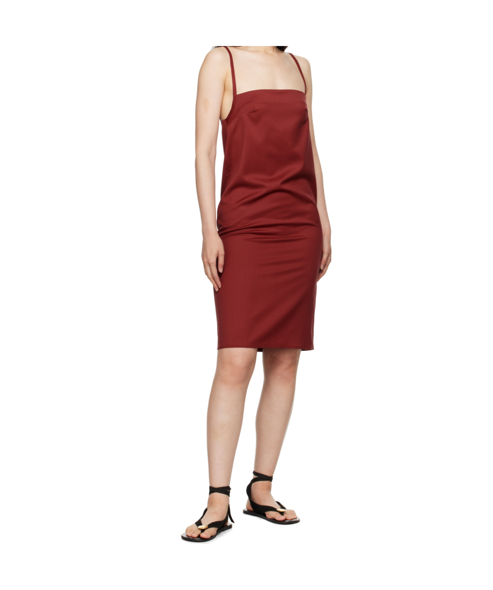 Loulou De Saison Blanca Minidress In Burgundy