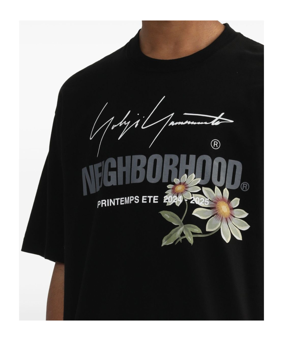 Yohji Yamamoto X Neighbourhood Cotton T-shirt In Black
