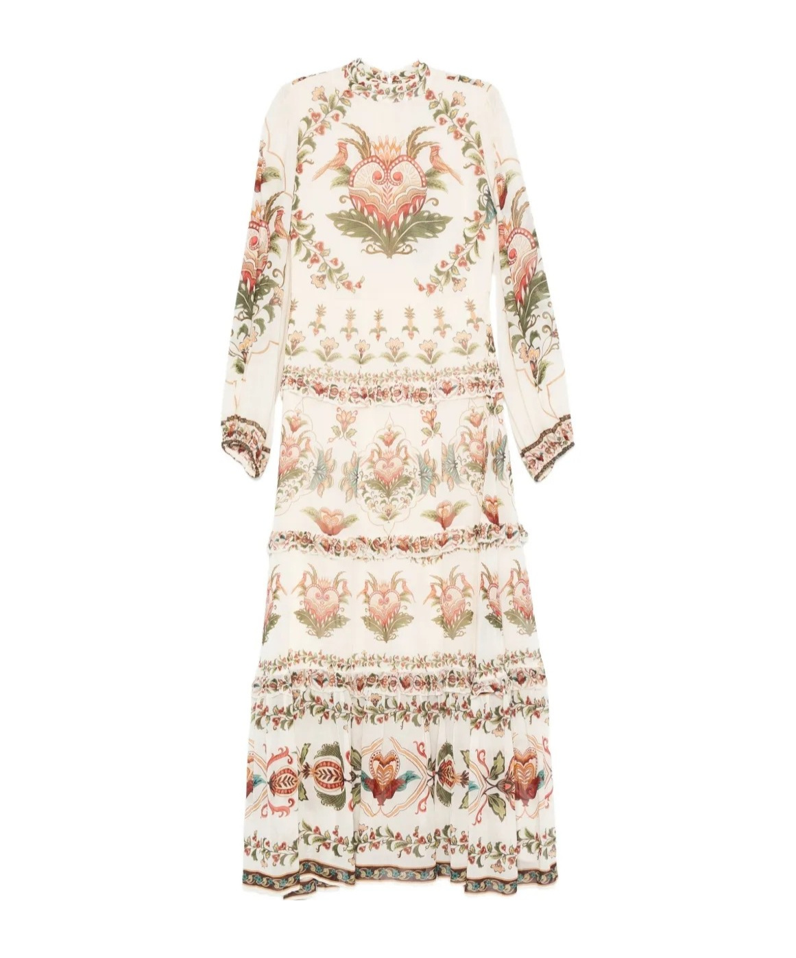 Farm Rio Long-sleeved Dress In Multi