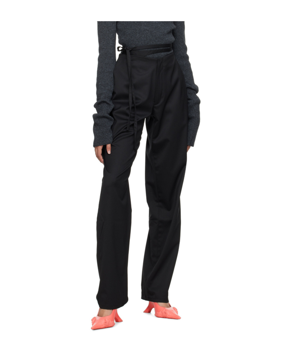 Jade Cropper Black Two-pocket Trousers In Blue