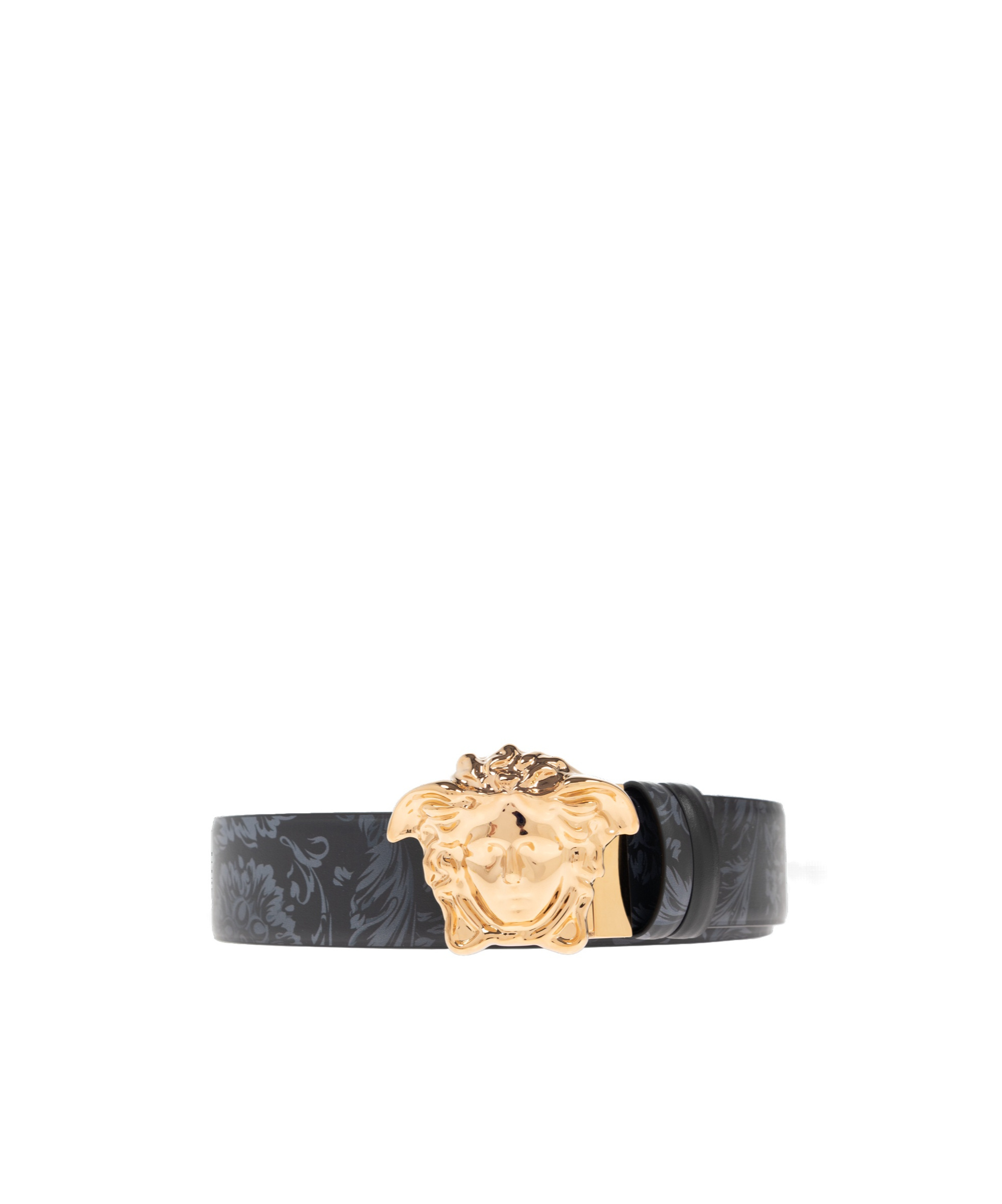 Versace Double-sided Belt In Black