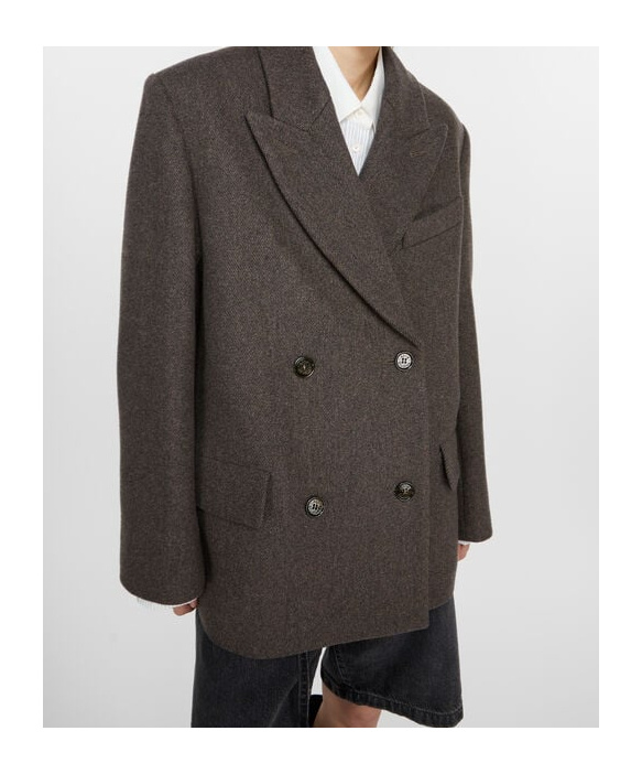 Acne Studios Raw-cut Blazer In Black